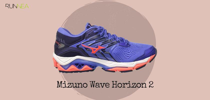 SMigliori scarpe da running massima ammortizzazione 2018 per i pronatori, Mizuno Wave Horizon 2