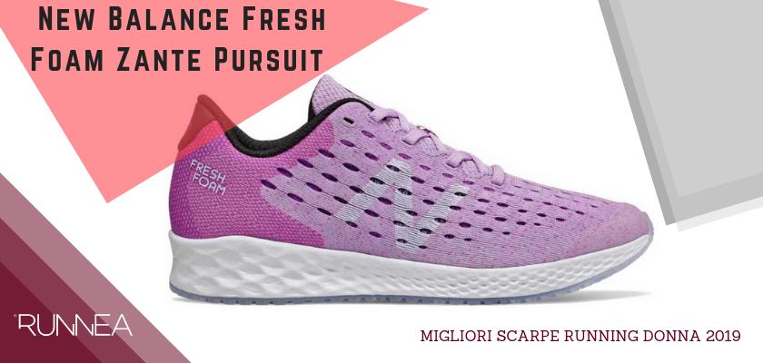 Migliori scarpe da running donna 2019, New Balance Fresh Foam Zante Pursuit