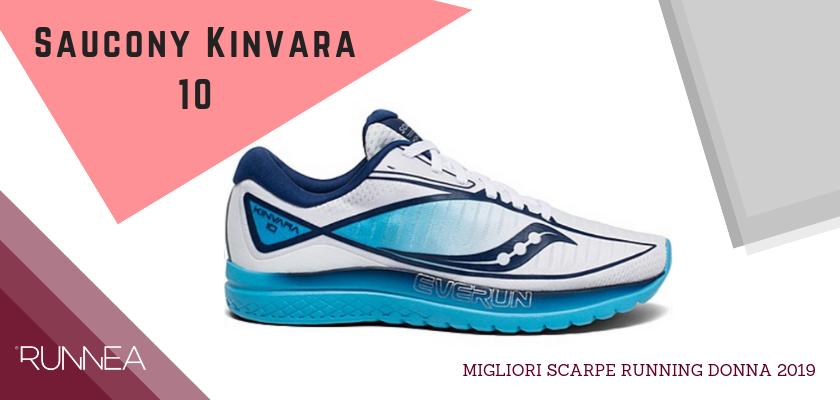 Migliori scarpe da running donna 2019, Saucony Kinvara 10