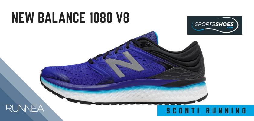 Sconti scarpe da running SportShoes 2019: le 12 migliori offerte disponibili, New Balance 1080 v8