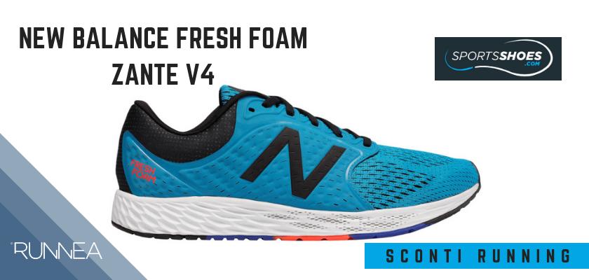 Sconti scarpe da running SportShoes 2019: le 12 migliori offerte disponibili, New Balance Fresh Foam Zante v4