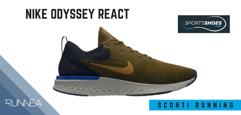 Sconti scarpe da running SportShoes 2019: le 12 migliori offerte disponibili, Nike Odyssey React