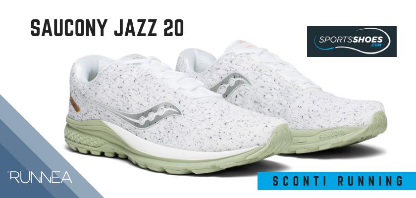 Sconti scarpe da running SportShoes 2019: le 12 migliori offerte disponibili, Saucony Jazz 20