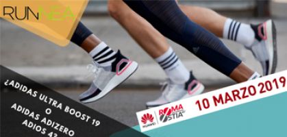 Adidas Ultra Boost 19 o Adidas Adizero Adios 4, quale scarpa da corsa sceglierai per correre la mezza maratona Roma-Ostia 2019?