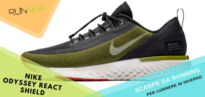 Le migliori scarpe da running per correre in inverno, Nike Odyssey React Shield