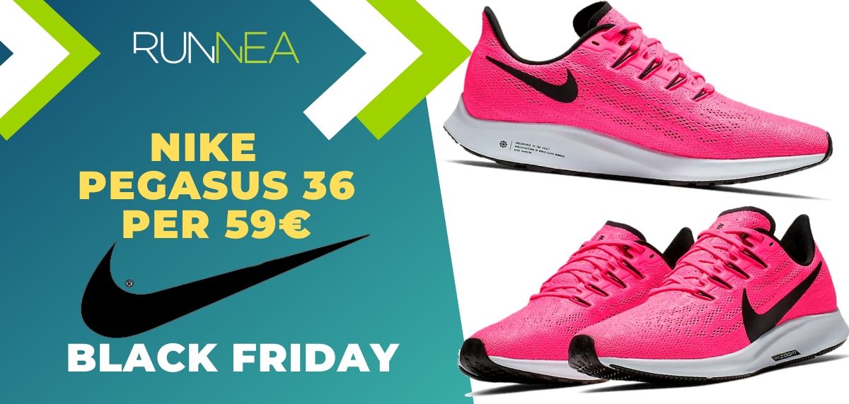 Black Friday Nike 2019: Codice sconto 30% extra in scarpe da running già scontati! Nike Air Zoom Pegasus 36