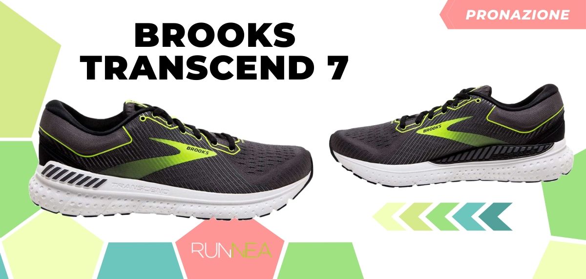 Migliori scarpe da running 2020 di pronazione, Brooks Transcend 7