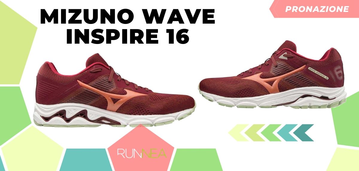 Migliori scarpe da running 2020 di pronazione, Mizuno Wave Inspire 16