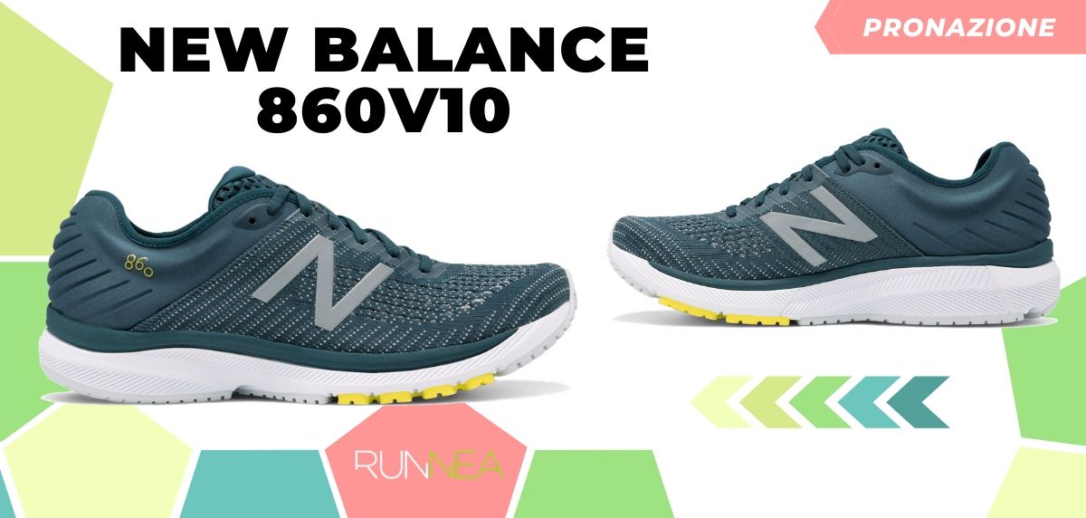 Migliori scarpe da running 2020 di pronazione, New Balance 860v10