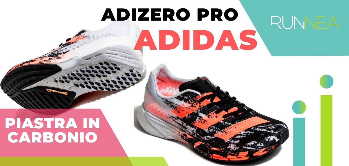 Le migliori scarpe da running con piastra in carbonio, Adidas Adizero Pro