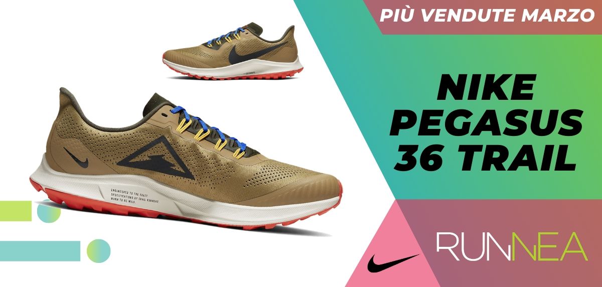 Le 12 scarpe da running Nike più vendute del mese di marzo, Nike Pegasus 36 Trail