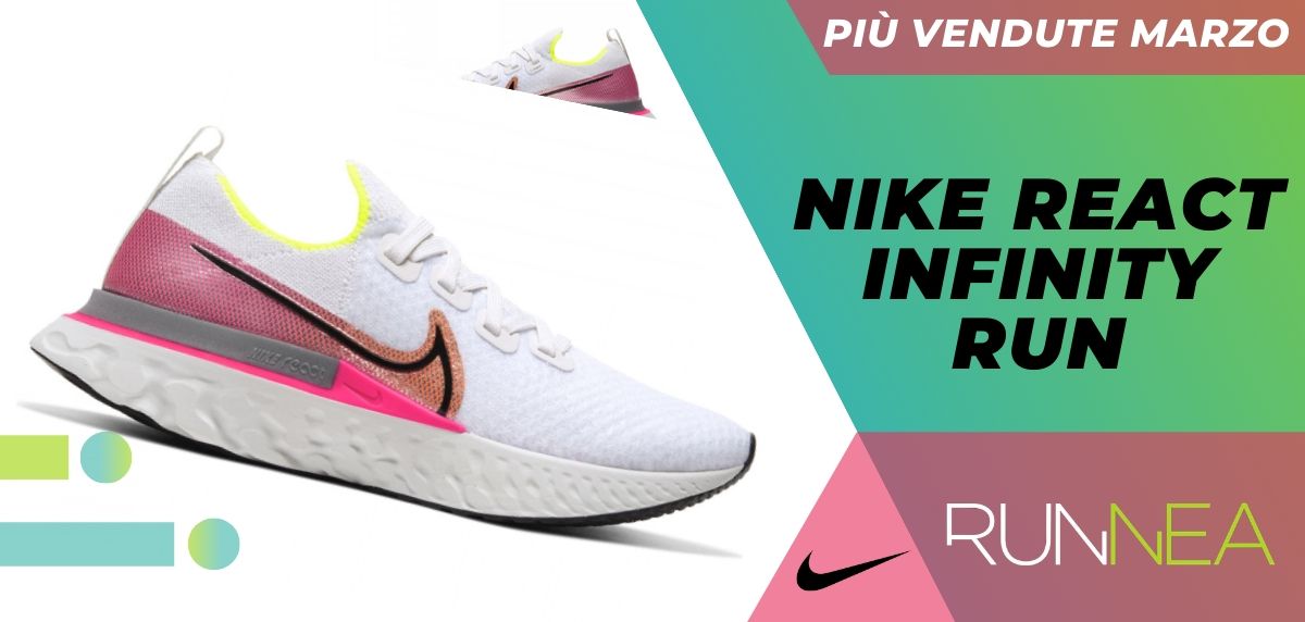 Le 12 scarpe da running Nike più vendute del mese di marzo, Nike React Infinity Run