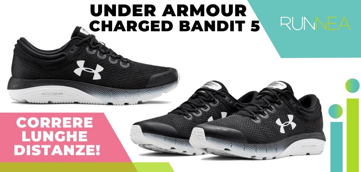 Scarpe da running per lunghe distanze con un buon rapporto prezzo/prestazioni - Under Armour Charged Bandit 5
