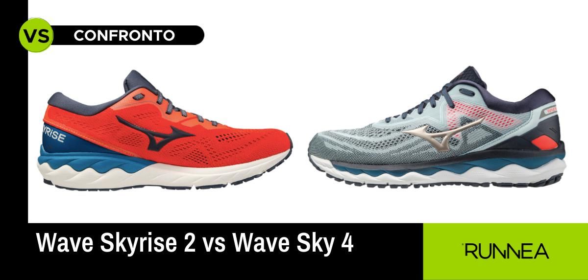 Wave Skyrise 2 vs Wave Sky 4: le 4 differenze delle scarpe Mizuno