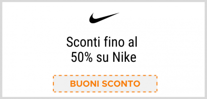 Sconti fino al  50% su Nike
