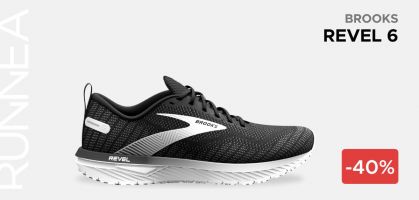 Brooks Revel 6 a partire da 60€ prima di 99,95€  (-40% di sconto)