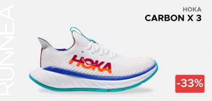 HOKA Carbon X 3 a partire da 119,90€ prima di 180€  (-33% di sconto)
