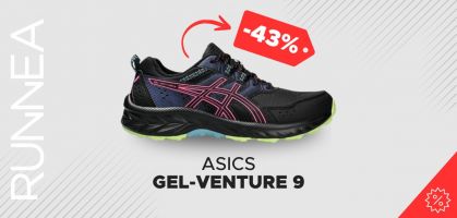 ASICS Gel Venture 9 a partire da 54 € prima di 95€  (-43% di sconto)
