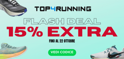 Top4Running FLASH DEAL: -15% su prodotti selezionati