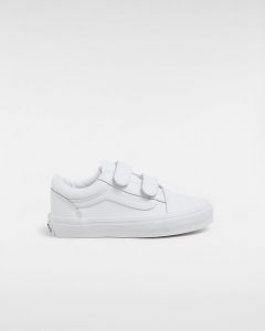 VANS Scarpe Con Strappo Bambino/a Old Skool Classic Tumble (4-8 Anni) (white Mono) Bambino Bianco, Taglia 31