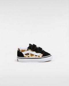 VANS Scarpe Con Strappo Bambino/a Old Skool Glitter (1-4 Anni) (black/brown) Toddler Nero, Taglia 26.5