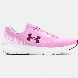 Scarpe da corsa Grade School Under Armour Rogue 4 da ragazza Stellar Rosa / Bianco / Porpora Gemini 35.5