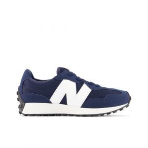 New Balance Bambino 327 Bungee Lace in Blu/Bianca