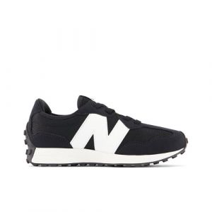 New Balance Bambino 327 Bungee Lace in Nero/Bianca