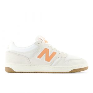 New Balance Uomo 480 in Bianca/Marrone, Suede/Mesh, Taglia 47.5