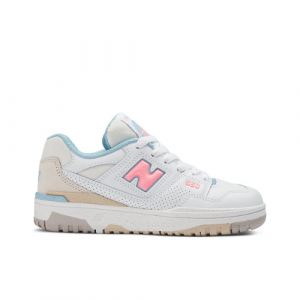 New Balance Bambino 550 in Bianca/Rosa