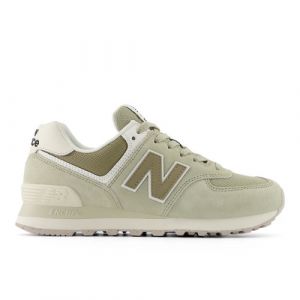 New Balance Donna 574 in Verde/Beige/Grigio