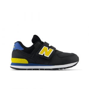 New Balance Bambino 574 HOOK & LOOP in Nero/Arancia