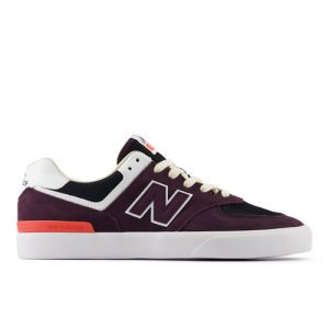 New Balance Uomo NB Numeric 574 Vulc in Viola/Bianca, Suede/Mesh, Taglia 47.5