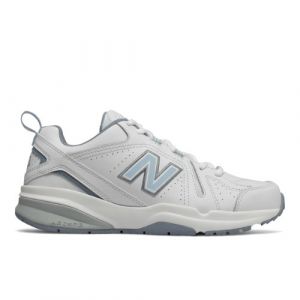 New Balance Donna WX608V5 in Bianca/Blu, Leather, Taglia 41.5