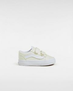 VANS Scarpe Bambino Uv Glitter Old Skool V (1-4 Anni) ((uv Glitter) Pink/true White) Toddler Bianco, Taglia 26.5