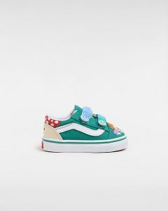 VANS Scarpe Con Strappo Bambino/a Old Skool (1-4 Anni) (verde) Toddler Verde, Taglia 26.5