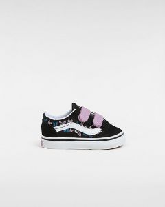 VANS Scarpe Con Strappo Bambino/a Old Skool (1-4 Anni) (black/multi) Toddler Nero, Taglia 26.5