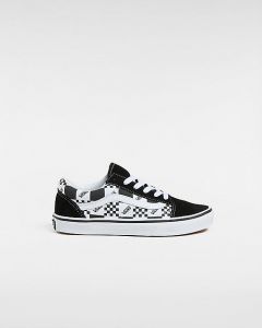 VANS Scarpe Bambino/a Old Skool (8-14 Anni) (black/true Whit) Youth Nero, Taglia 39