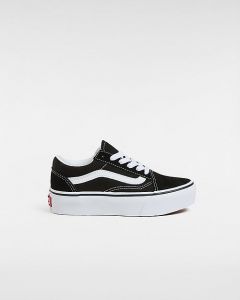 VANS Scarpe Bambino Old Skool Platform (4-8 Anni) (black/true Whit) Bambino Nero, Taglia 31