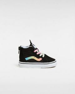 VANS Scarpe Bambino/a Sk8-hi Con Zip (1-4 Anni) (black/multi) Toddler Nero, Taglia 26.5