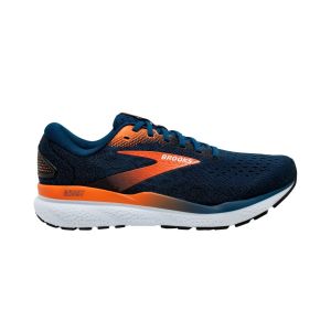 Scarpe Brooks Ghost 16 blu navy arancione AW24