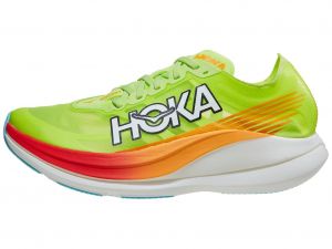 Scarpe HOKA Rocket X 2 Lettuce/Solar Flare Unisex