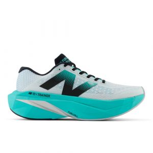 New Balance Uomo FuelCell SuperComp Trainer v3 in Bianca/Verde, Synthetic, Taglia 44