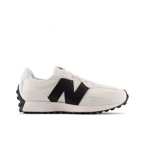 New Balance Bambino 327 Bungee Lace in Bianca/Nero