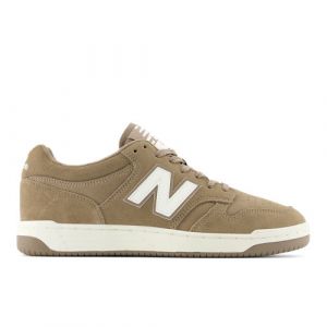 New Balance Unisex 480 in Marrone/Bianca, Leather, Taglia 47.5