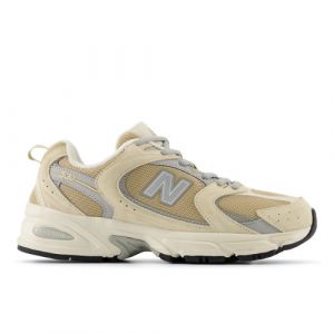 New Balance Unisex 530 in Beige/Grigio, Suede/Mesh, Taglia 45