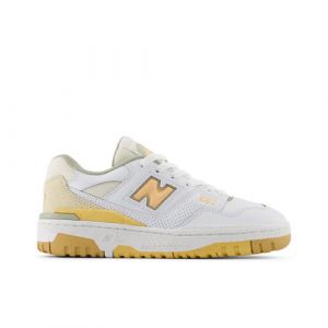 New Balance Bambino 550 in Bianca/Arancia