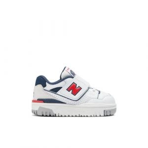 New Balance Bambino 550 HOOK & LOOP in Bianca/Rossa