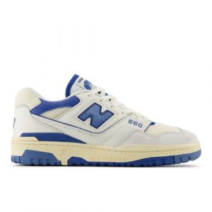 New Balance Unisex 550 in Bianca/Blu, Leather, Taglia 47.5