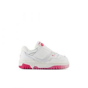 New Balance Bambino 550 HOOK & LOOP in Bianca/Rosa